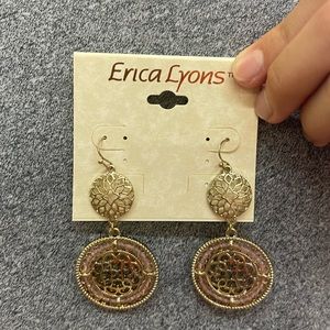 New Erica Lyons Gold Earrings